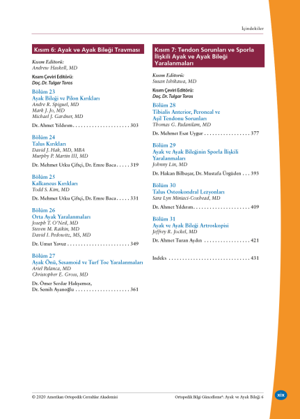 OKU 6 - Ayak ve Ayak Bileği TOTBİD YAYINI