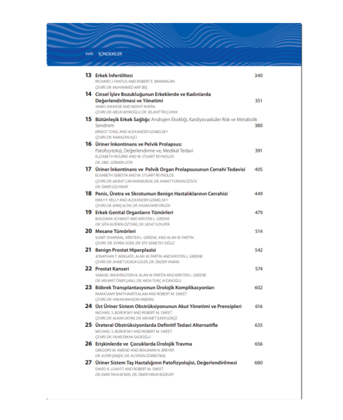 Campbell Walsh Wein Üroloji El Kitabı