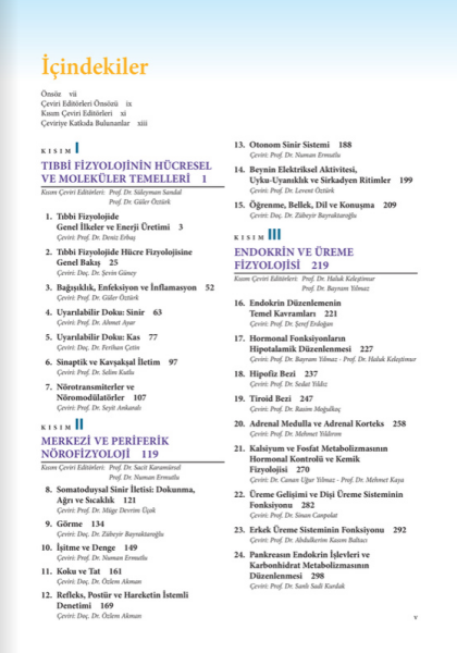 Ganong'un Tıbbi Fizyolojisi Sınava Hazırlık ve Tekrar