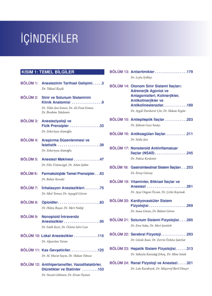 Temel Anestezi Güncellenmiş 3. Baskı