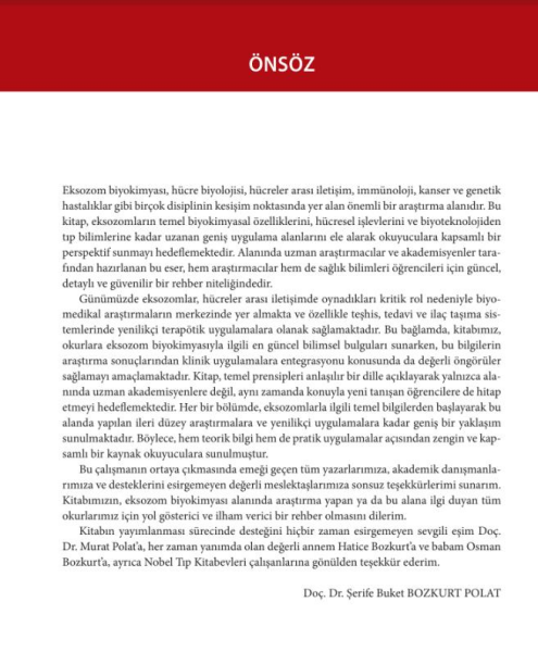 Eksozom Biyokimyası