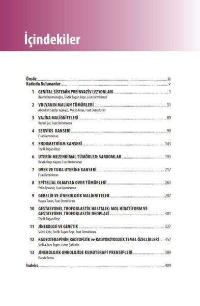 Jinekolojik Onkoloji El Kitabı: Temel Yaklaşım ve Uygulamalar