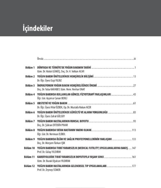 Yoğun Bakıma Farklı Pencerelerden Bakmak