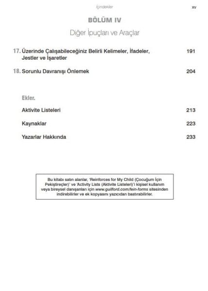 Riskli Bebek ve Küçük Çocuklar için Etkinlikler
