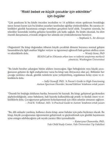 Riskli Bebek ve Küçük Çocuklar için Etkinlikler