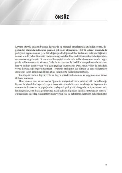 Psikiyatride Lityum