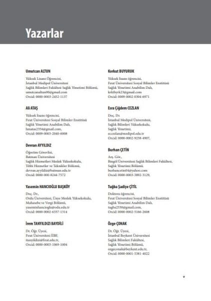 Sağlık Kurumlarında Risk Yönetimi Güvenlik ve Kalitenin İnşası