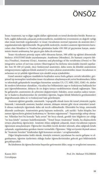 Çekirdek Eğitim Programı Çerçevesinde Temel İnsan Anatomisi 2.Baskı