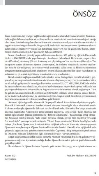 Çekirdek Eğitim Programı Çerçevesinde Temel İnsan Anatomisi 2.Baskı