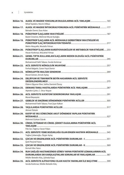 Psikiyatrik Acillere Yaklaşım
