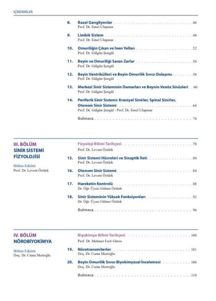 Temelden Kliniğe Sinir Sistemi