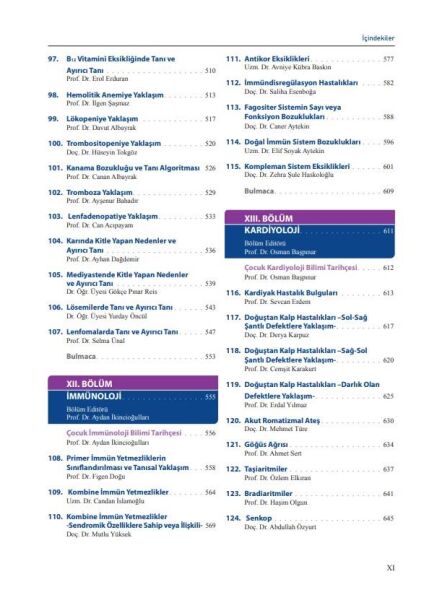 Çocuk Ergen Sağlığı ve Hastalıkları