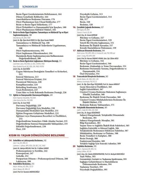 Krause ve Mahan Besin ve Beslenme Bakım Süreci