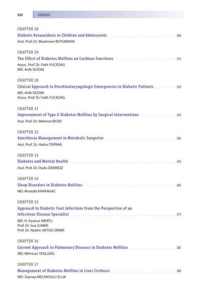Current Perspective on Diabetes Mellitus i