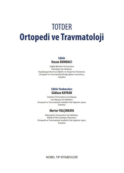 TOTDER Ortopedi ve Travmatoloji