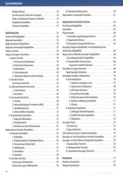 Veteriner Sistemik Patoloji Cilt: 1 (Sindirim-Solunum) - (6. Baskı)