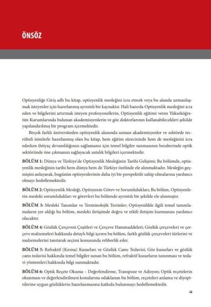 Optisyenliğe Giriş