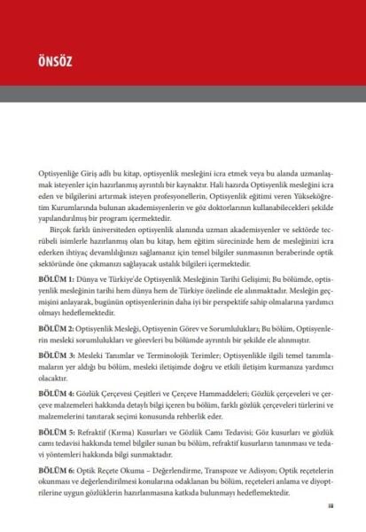 Optisyenliğe Giriş