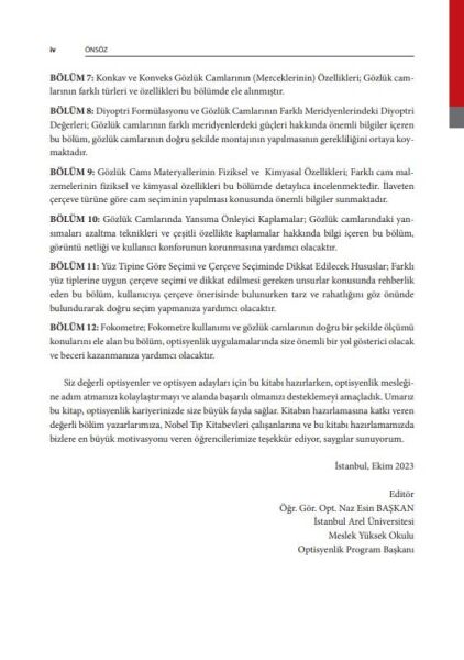 Optisyenliğe Giriş