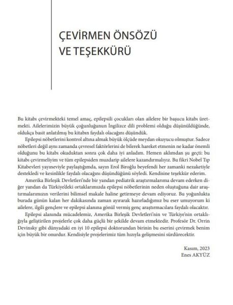 Çocuklarda Epilepsi-Her Ailenin Bilmesi Gerekenler