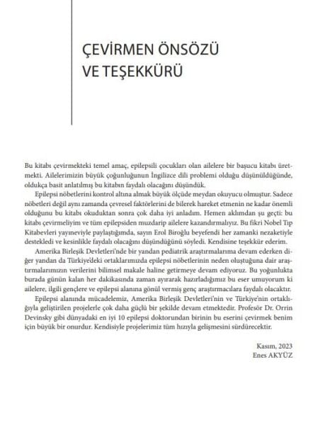 Çocuklarda Epilepsi-Her Ailenin Bilmesi Gerekenler