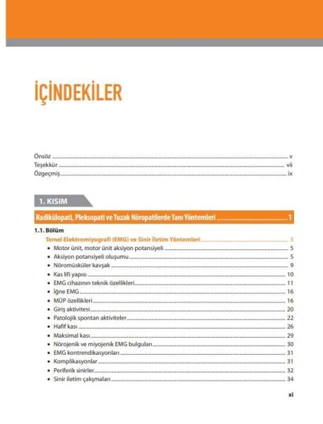 Radikülopati, Pleksopati ve Tuzak Nöropatilerde Klinik – EMG - Görüntüleme