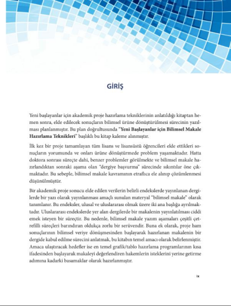 Yeni Başlayanlar için Bilimsel Makale Hazırlama Teknikleri 2. Baskı