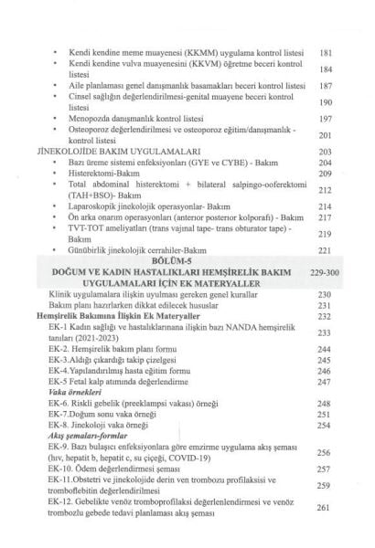 Doğum ve Kadın Hastalıkları Hemşireliği: Bakım-Uygulama Rehberi