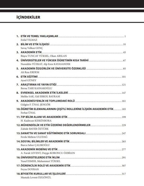 Akademik Etik ve Bilim