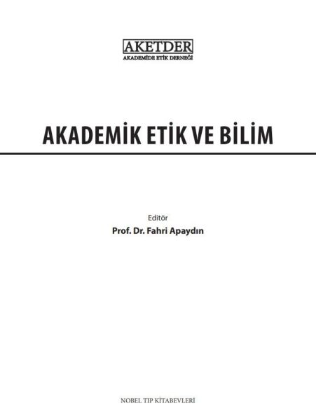 Akademik Etik ve Bilim