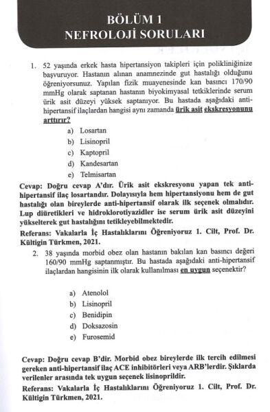 Sorularla İç Hastalıklarını Öğreniyoruz