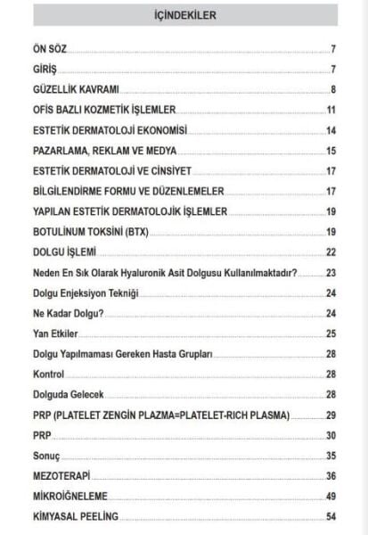 Estetik Dermatoloji İpuçları