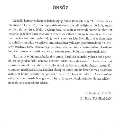 Gebelikte Kardiyovasküler Sistem Hastalıkları