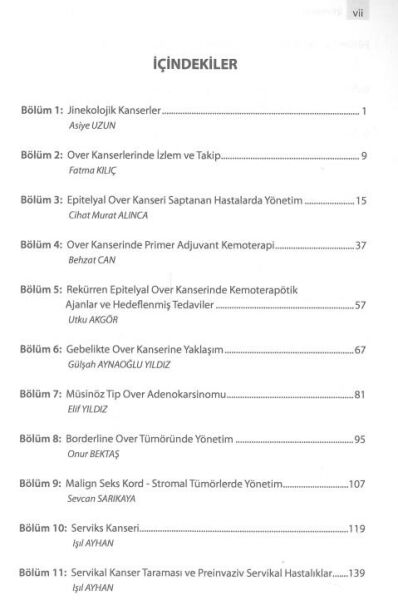 Jinekolojik Kanserler