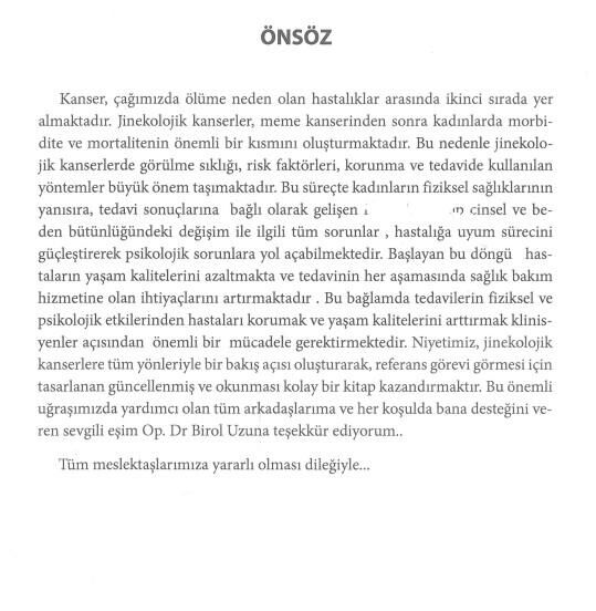 Jinekolojik Kanserler