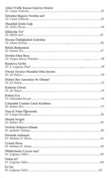 Gülümseten Doktor Anıları