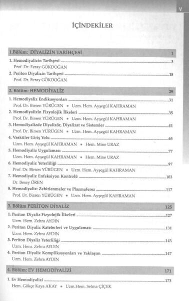 Hemşireler ve Teknikerler İçin Diyaliz İlke ve Teknikleri