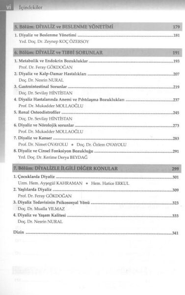 Hemşireler ve Teknikerler İçin Diyaliz İlke ve Teknikleri