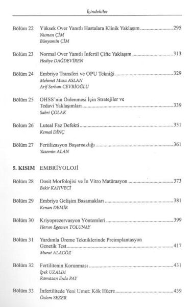 İnfertilitede Güncel Yaklaşımlar
