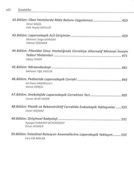 Minimal İnvaziv Cerrahi