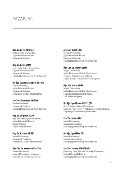 Gerontoloji Hemşireliği