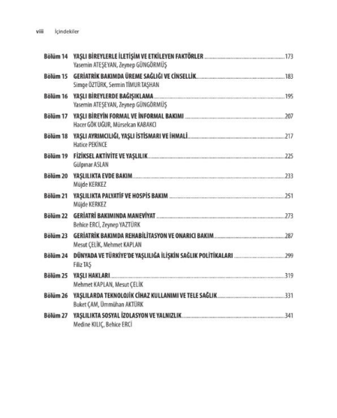 Gerontoloji Hemşireliği