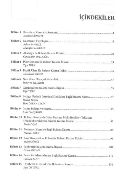 Bulantı Ve Kusmaya Multidisipliner Yaklaşım