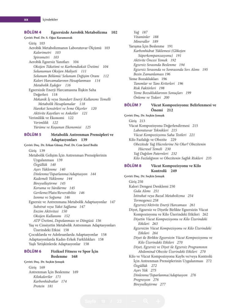 Egzersiz Fizyolojisi Sağlık, Fitness ve Performans