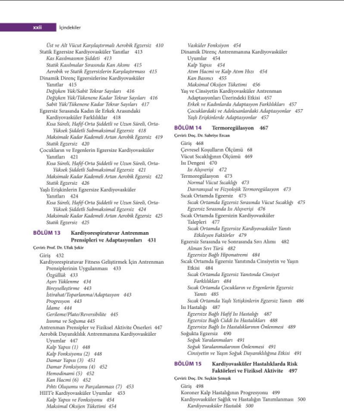 Egzersiz Fizyolojisi Sağlık, Fitness ve Performans