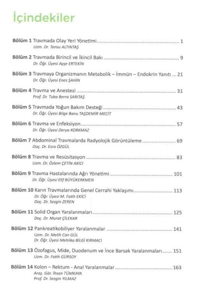 Genel Cerrahi Dersleri İkinci Kitap Travmalı Hastaya Yaklaşım