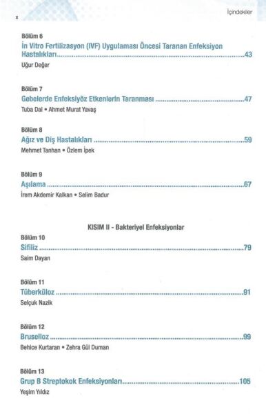 Gebelik ve Enfeksiyon