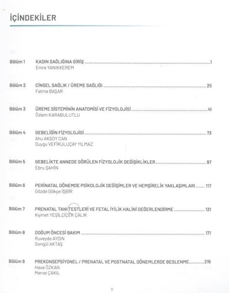 Doğum Kadın Sağlığı ve Hastalıkları Hemşireliği