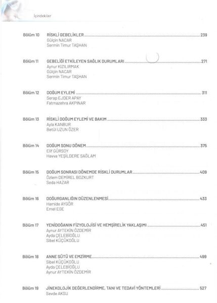 Doğum Kadın Sağlığı ve Hastalıkları Hemşireliği