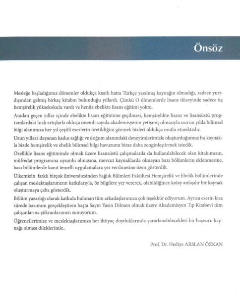 Hemşirelik ve Ebelik İçin Kadın Sağlığı ve Hastalıkları